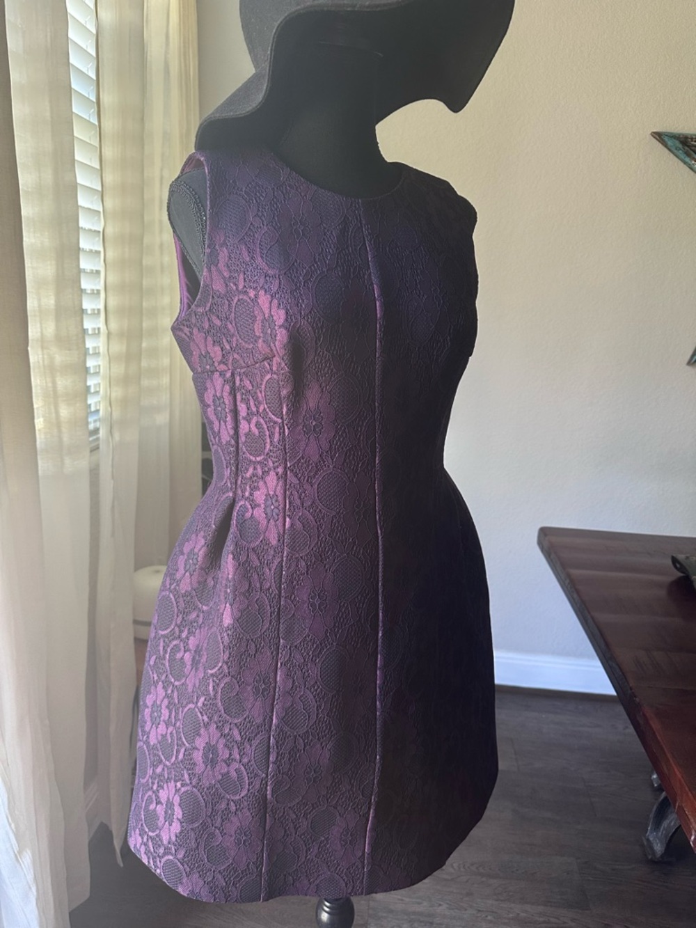 Calvin Klein Plum Lace Mini Dress